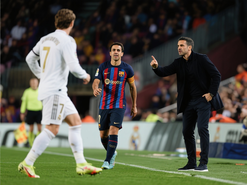 要说这场逆转的关键人物,非主教练哈维莫属。他在比赛中的临场指挥展现了高超的战术素养。以往,巴萨在面对皇马时往往因防守漏洞而失分,但本场比赛中,哈维大胆调整阵型,增强了中场的控制力。这种改变直接限制了皇马的核心球员,让对手的进攻无从下手。